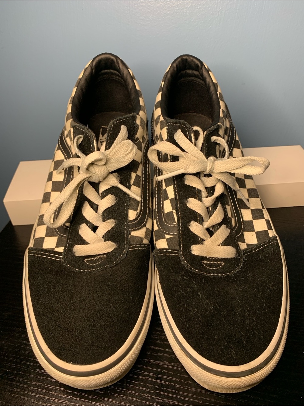 Vans Checkerboard Low-Top Sneakers - Black & White